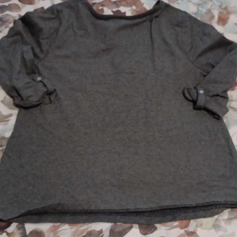 NAVY Long Sleeve Henley Shirt - Picture 6 of 6